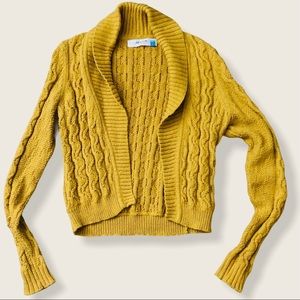 Sparrow Women’s Yellow Cardigan Sweater Sz L